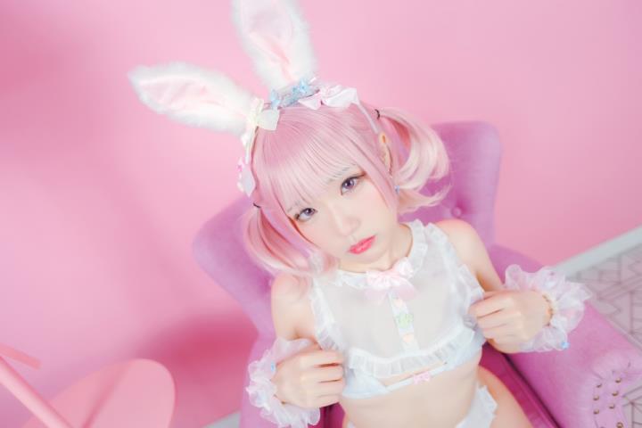 Mime弥美 - 白粉色兔女郎[30P/199MB]预览图