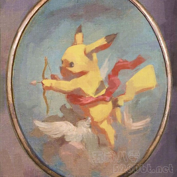 宝可梦皮卡丘油画版实在太可爱了 都来看看吧预览图